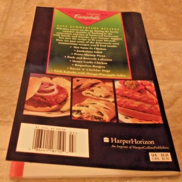 2/$35 Easy Summer Suppers Fast Easy and Delicious Recipe Cookbook Vintage - Picture 3 of 5